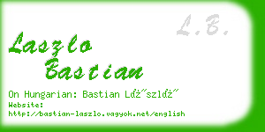 laszlo bastian business card